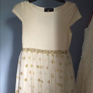 White and Gold Dress